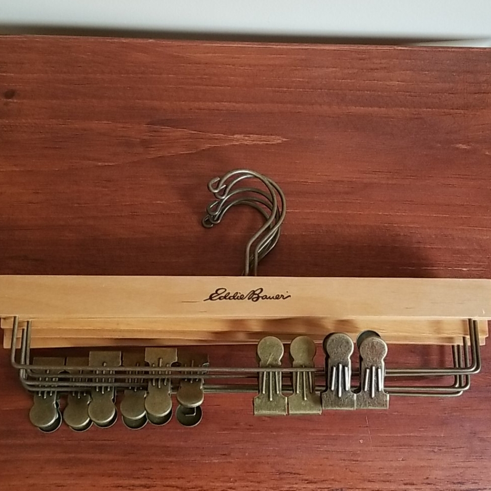 Wooden Pant Hangers - Set of 5